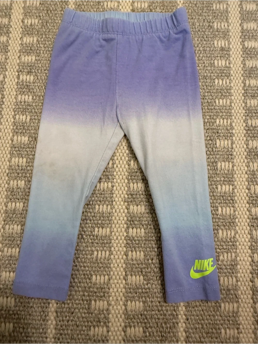Nike Toddler Girl 2T Jacket & Blue-to-Purple Gradient Leggings Neon Logo